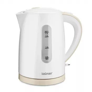 Rýchlovarná kanvica Zelmer 1,7 L 2200 W biela