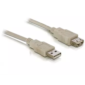 USB 2.0 predlžovací kábel DeLOCK 82240 3 m sivý