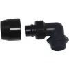 Alphacool HF skrutkovacia armatúra TPV kov - 90° otočná 12,7/7,6 mm - čierna (17455)