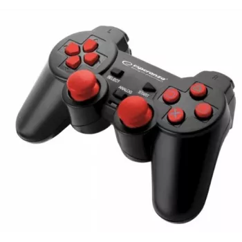 Esperanza EGG106R Herný ovládač Gamepad PC,Playstation 2,Playstation 3 Analógový / Digitálny USB 2.0 Čierna,Červená