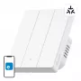 WiFi smart nástenný vypínač Sonoff M5-3C-80W 3-kanálový pre rámiky