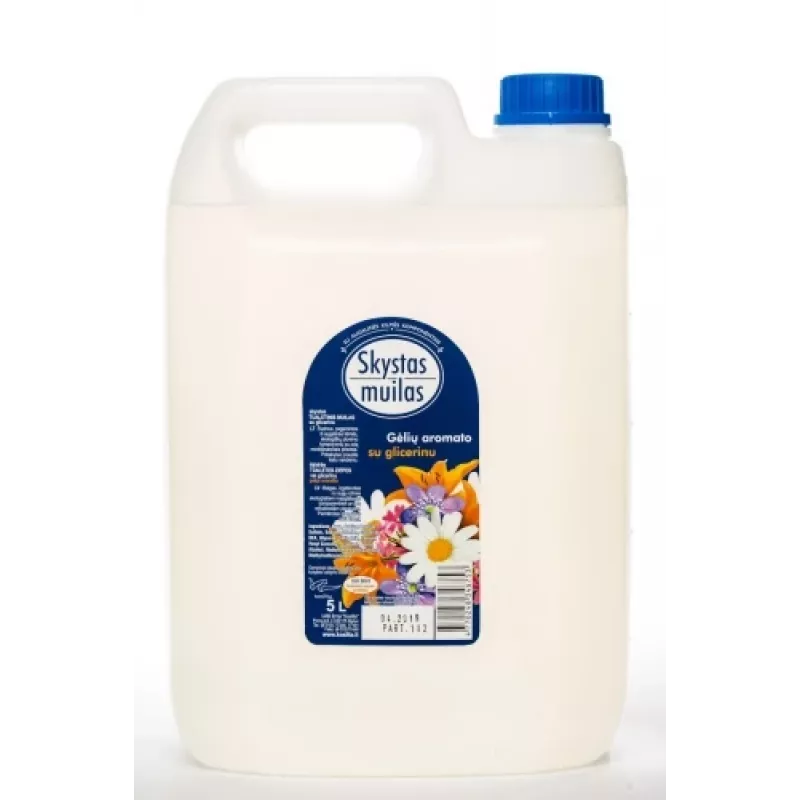 Tekuté mydlo s glycerínom, bez farbív, 5 l