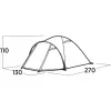 Easy Camp Setesdal 2 kupolový stan (olivovozelený, s tunelovým predstanom, model 2025)