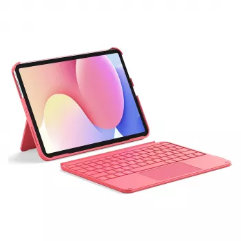 Puzdro s klávesnicou a touchpadom Inateck KB04122 pre iPad 11 palcov/Air, QWERTZ, červená