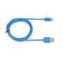 IBOX USB A na USB C kábel IKUMTCB — 1 m, USB 2.0, modrá