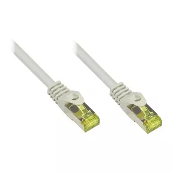 RJ45 patch kábel s Cat.7 káblom a ochranou západky (RNS®), S/FTP, PiMF, bezhalogénový, 600 MHz, OFC, sivá, 20 m, Good Connections® (8070R-200)