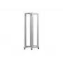 19-palcový otvorený rack LANBERG 42U, hĺbka 800 mm, šírka 600 mm, sivý