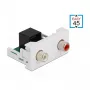 DeLOCK Easy 45 modul 2 x Cinch konektor samica na RJ45 konektor samica 22,5 x 45 mm