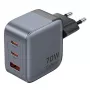Vention GaN nabíjačka FEXH0-EU 70W — 2x USB-C + 1x USB-A, PD 70W, 100–240V