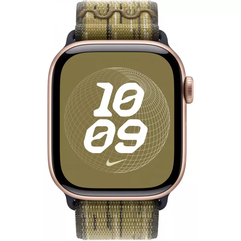 Náramok Apple 42mm zelený/sivý Nike Sport Loop smartwatch