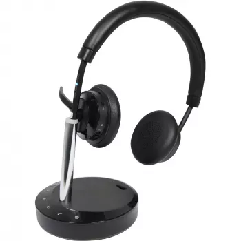 Bezdrôtový headset Plusonic W320 Dual DECT stereo — bezdrôtový DECT stereo headset, podpora dual základne