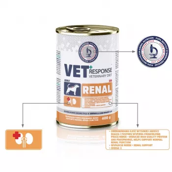 VET RESPONSE Renal - mokré krmivo pre psov - 400 g
