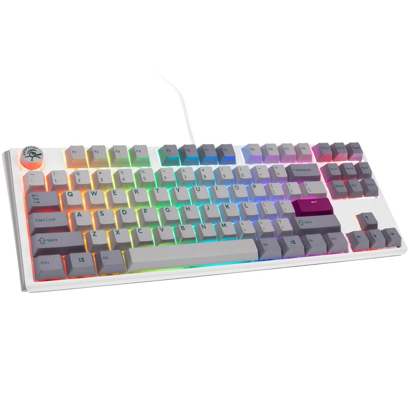 Ducky One 3 TKL klávesnica Gaming USB US English strieborná