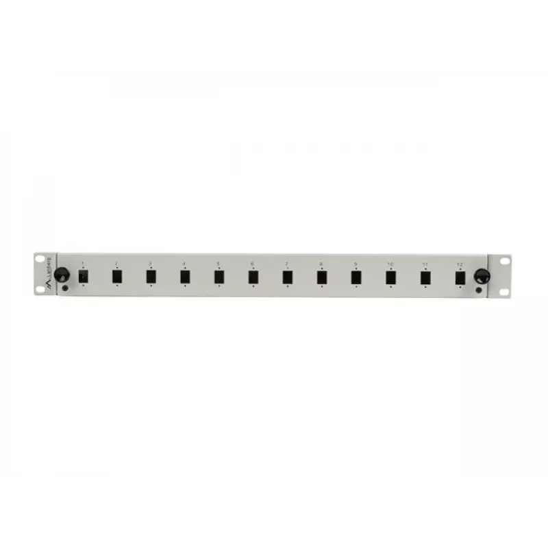 Patch panel Lanberg FOP1-12SS-LDS sivý ABS oceľ 19 palcov