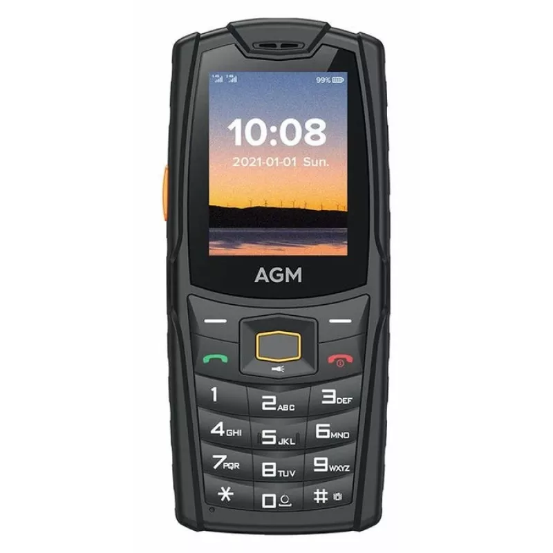 AGM M6 4G odolný outdoorový tlačidlový telefón (typ bar), IP68/IP69K, MIL-STD-810H, bez napájacieho zdroja
