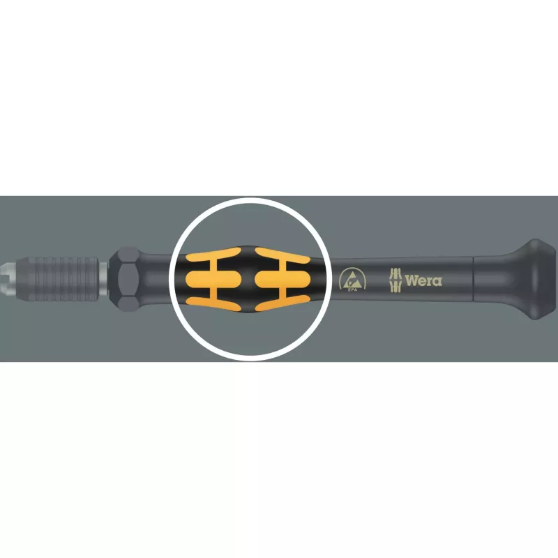 Wera ESD bit skrutkovač Kraftform compact Micro 21 ESD 1 5/32 (4 mm) HIOS, 5/32 (4 mm) polmesiac 44 mm (05135973001)