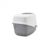 SAVIC Nestor bielo-sivá - WC pre mačky s krytom - 56x39x38,5 cm - 1 kus