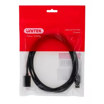 UNITEK Y-C450GBK USB kábel 2 m USB 2.0 USB-A čierny