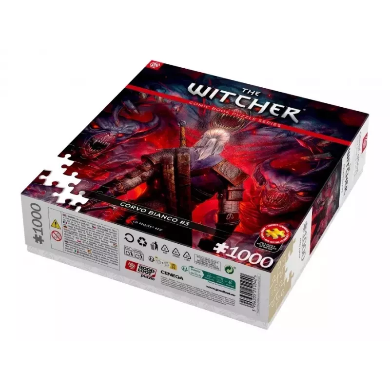 Good Loot Comic Book Puzzle: The Witcher (Wiedźmin) Corvo biela, 1000 dielikov