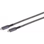 USB-C na USB-C kábel ShiverPeaks 14-75004, USB 3.2 Gen 2 (10 Gbit/s), 1 m, čierny/biely