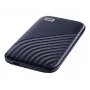 WD My Passport SSD WDBAGF0020BBL - SSD - šifrovaný - 2 TB - externý (prenosný) - USB 3.2 Gen 2 (USB-C konektor) - 256-bit AES - Midnight-blue