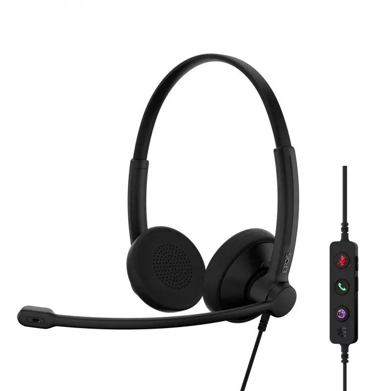 Headset EPOS IMPACT 100 UC Stereo USB-C+A káblový ľahký pohodlný
