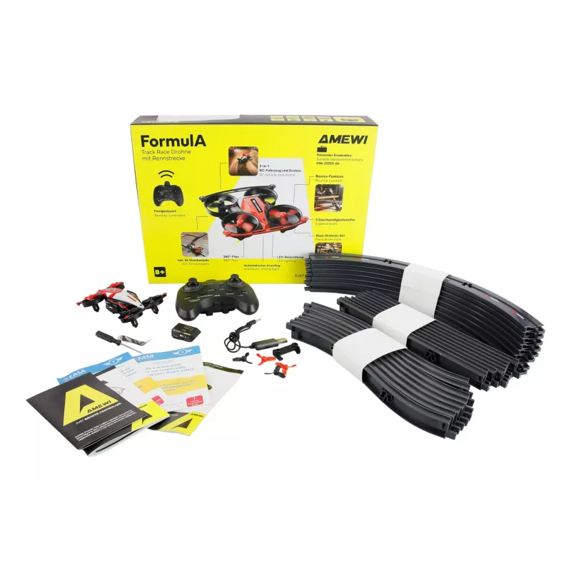 Amewi DRE Drone Formul A Track Race+ pretekárska dráha červená (25359)