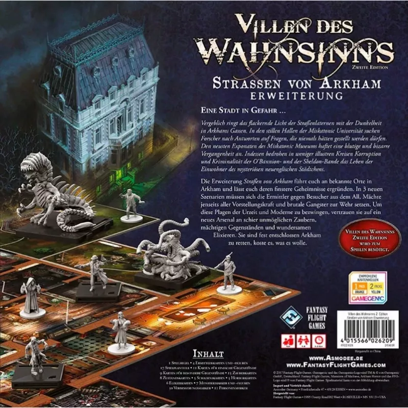 Mansions of Madness - The Streets of Arkham, rozšírenie spoločenskej hry, 2. edícia
