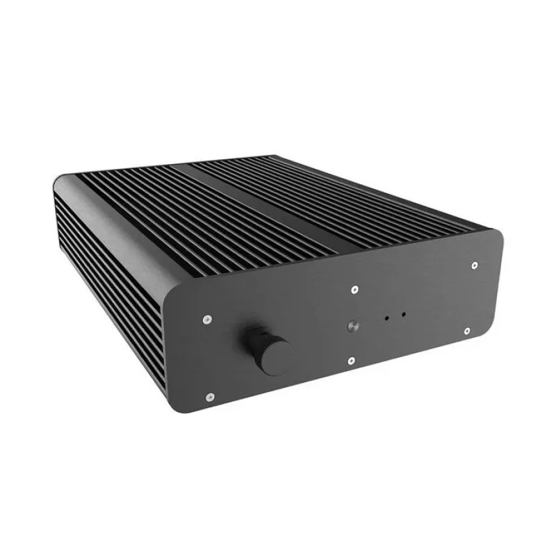 Akasa Pascal TX Plus Thin-mini-ITX skriňa pre Intel, IP65 chránená, bez ventilátora - čierna