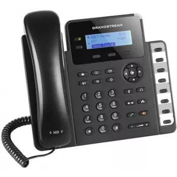 DECT telefón Grandstream GXP1628 — DECT stolný/nástenný telefón, LCD 132x48 px, hlasitý odposluch, 500 kontaktov, RJ‑9 headset