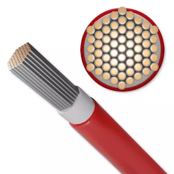 Solárny kábel QOLTEC 53852 6 mm², 100 m rolka, červený