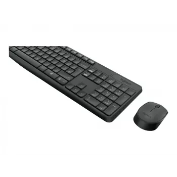 Logitech klávesnica MK235 Wireless KBD+myš sivá CZ