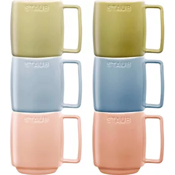 Sada 6 keramických hrnčekov Staub viacfarebná 350 ml – 6×350 ml keramické hrnčeky