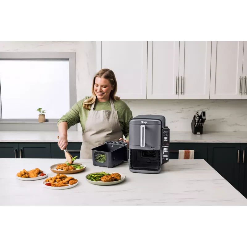 Ninja Double Stack XL teplovzdušná fritéza 2 priehradky s teplotnou sondou SmartCook 9,5 L SL451EU