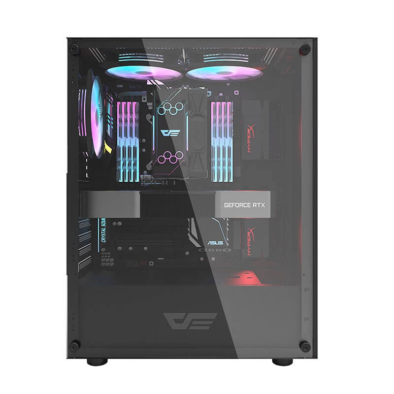 Počítačová skriňa Darkflash DK100 (čierna)