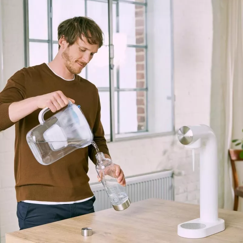 BRITA SodaOne 1043722 karbonizačné fľaše, 1 l, priehľadné, balenie 2 ks