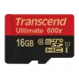 Transcend microSDHC MLC 16GB Class 10 UHS-I 600x + SD adaptér
