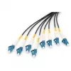 DIGITUS predkonfekcionovaný Fibre Optic Universal Breakout kábel, Singlemode OS2, 8 vlákien, LC/UPC - LC/UPC