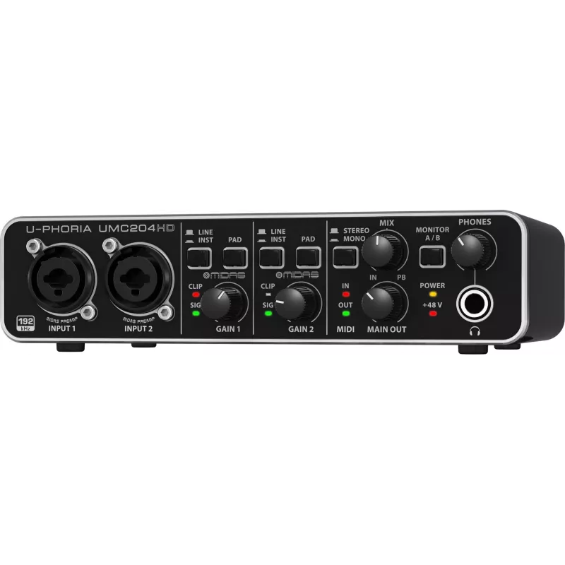 Behringer UMC204HD doplnkové hudobné vybavenie