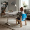 Ergo Office detský ergonomický výškovo nastaviteľný stôl, sivý, max. 100 kg, ER-417 2cz