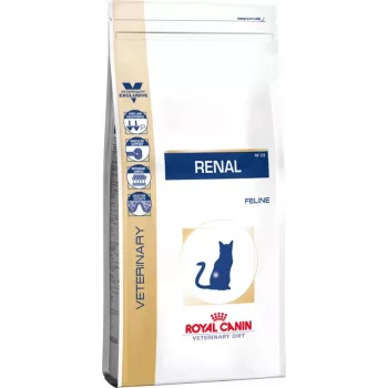 Suché krmivo pre mačky Royal Canin Renal Adult 2 kg — hydinová príchuť, 23 % proteínu, 17 % tuku