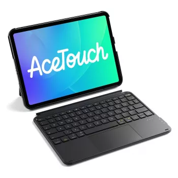 Folio puzdro s klávesnicou Inateck KB04122 pre 11 palcový iPad — QWERTZ rozloženie, Bluetooth, 500-mAh batéria, 450 g