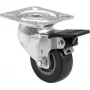 Otočné koliesko 50 mm Roadinger 30004016 sivé s brzdou