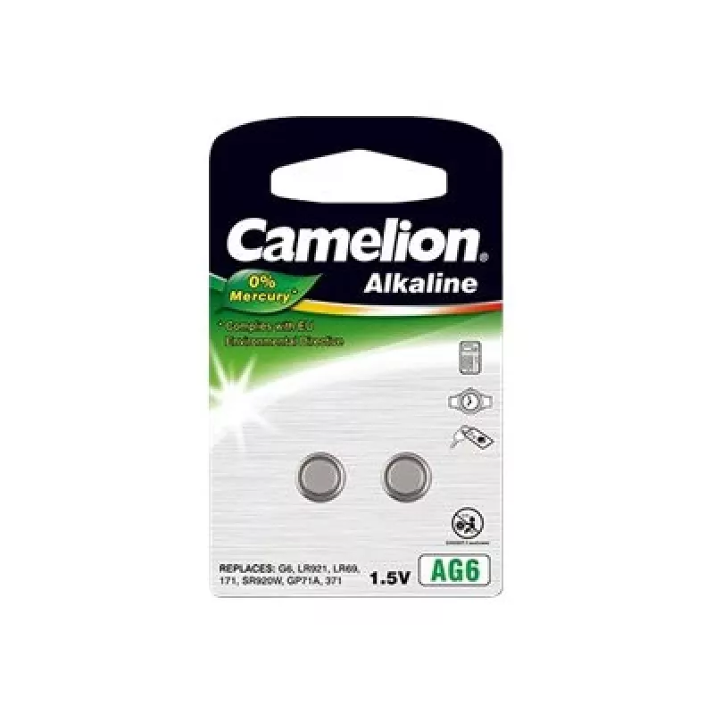 Camelion | AG6/LR69/LR921/371 | Alkalická gombíková batéria | 2 ks