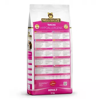 Suché krmivo pre psov Wolfsblut VetLine Hypoallergenic Horse — 12 kg, monoproteínové, 20 % bielkovín, bez obilnín a lepku