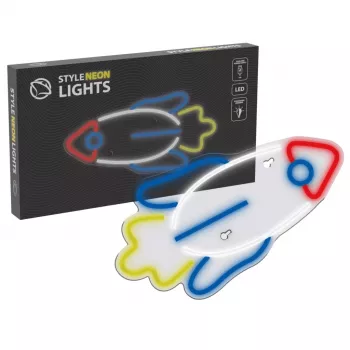 LED neónové svetlo MANTA SNL91MT štýl RAKETA – dekoratívny LED neónový panel, model SNL91MT