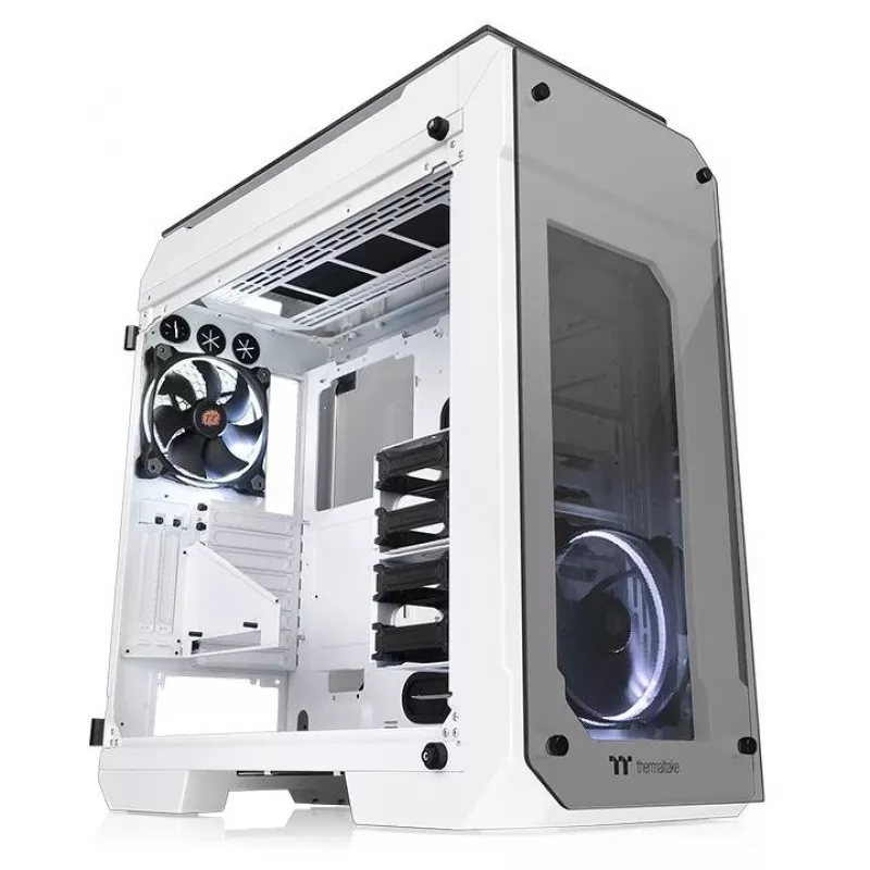 Skriňa View 71 Riing Tempered Glass E-ATX Full Tower - Snow Edition