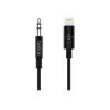 Belkin kábel Lightning na konektor slúchadiel - Lightning samec na stereo mini konektor samec - 91.4 cm - čierny - pre Apple iPhone (Lig