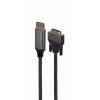Videokábel adaptér Gembird CC-DPM-DVIM-4K-6 – DisplayPort na DVI, 1,8 m, 4K, čierny