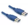 USB kábel DeLOCK USB 3.0-A konektor samec/samec 2m modrý